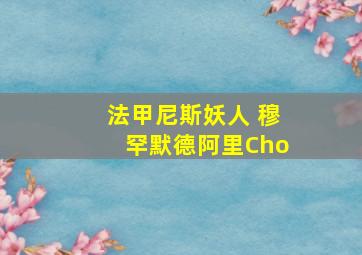 法甲尼斯妖人 穆罕默德阿里Cho